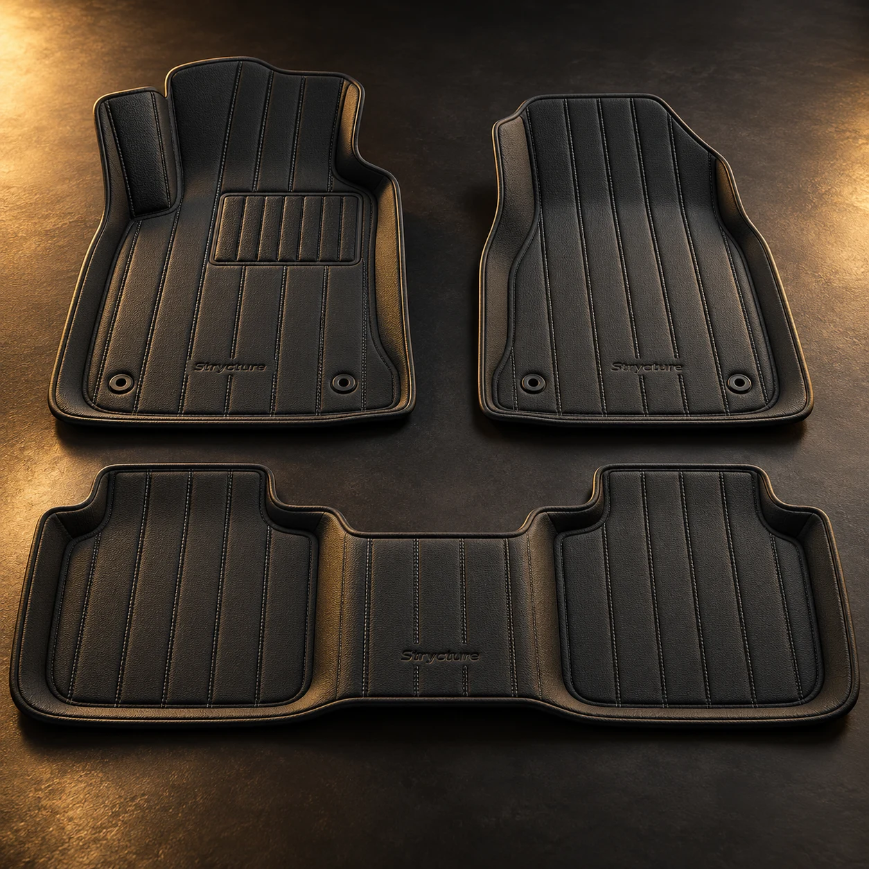Tailored Linear, Graphite, Three-piece tailored set