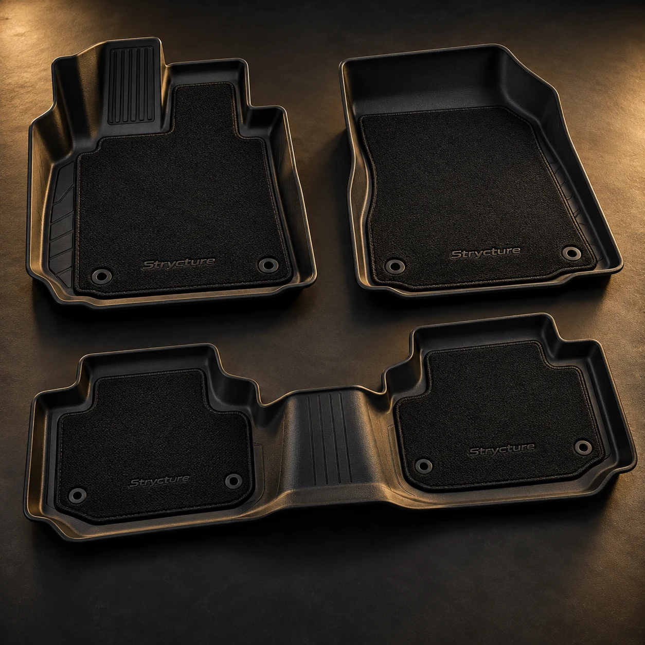 Dual Layer Onyx, Onyx black, Three trays and three removable inserts