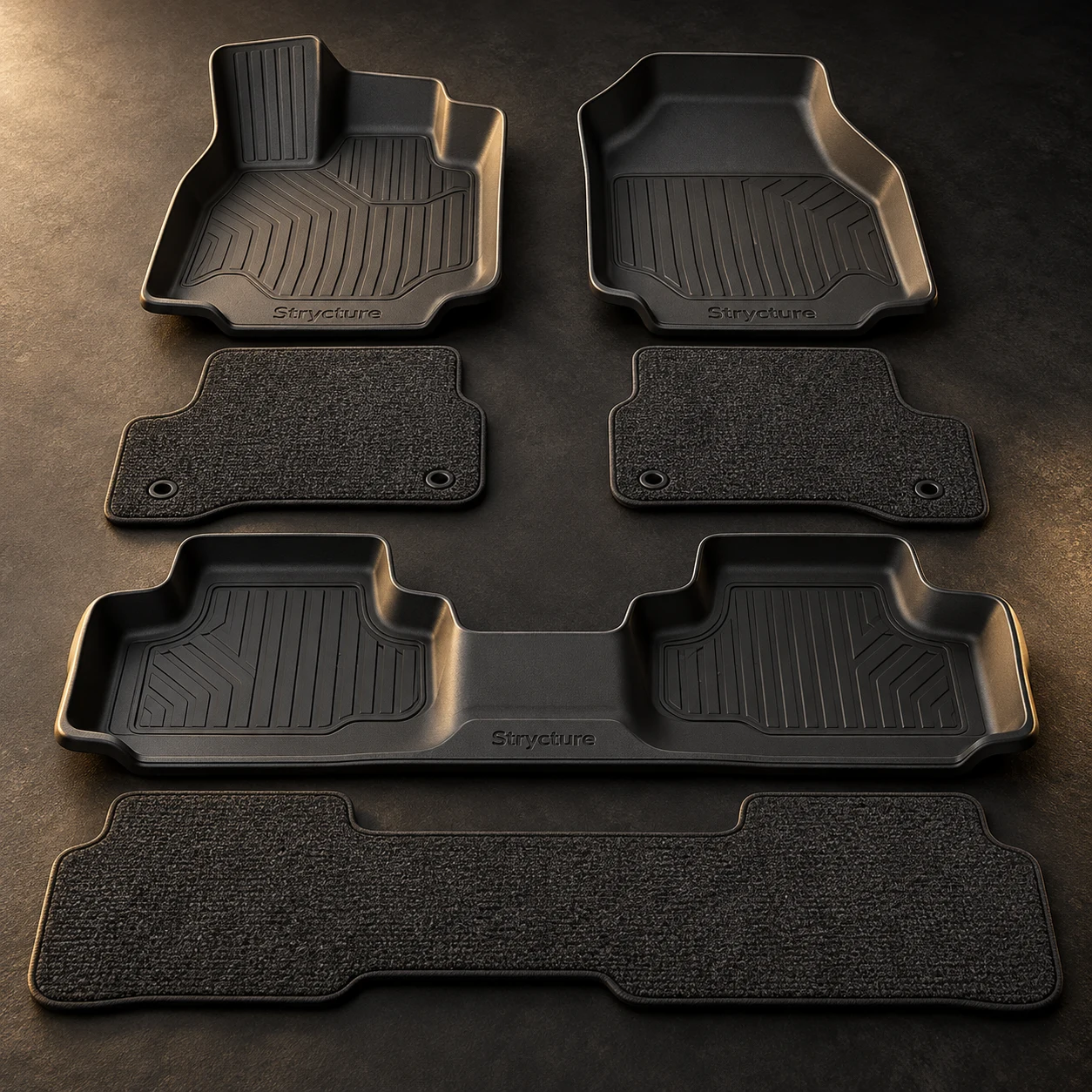 Dual Layer Graphite, Graphite, Three trays and three removable inserts